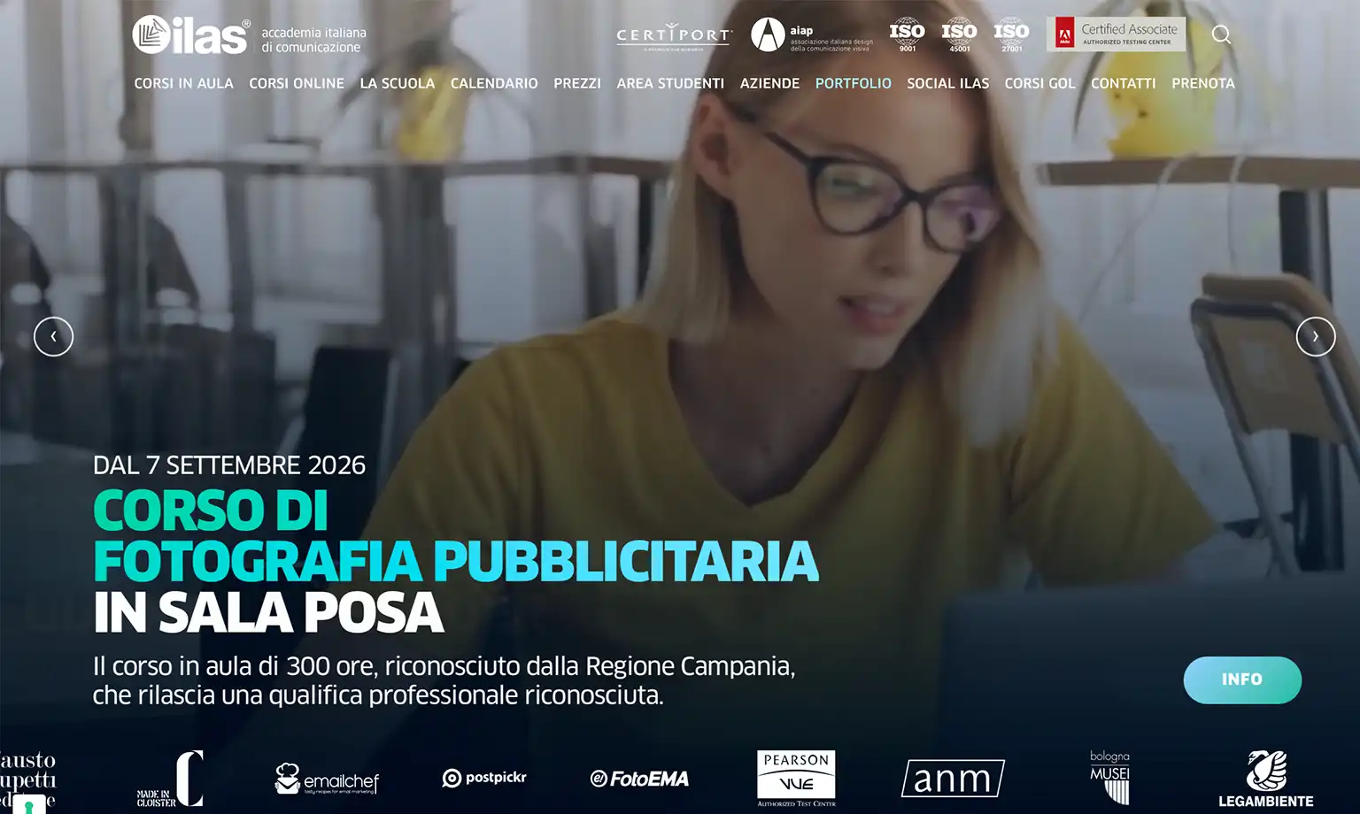 Anteprima sito ILAS - Accademia Italiana di Comunicazione